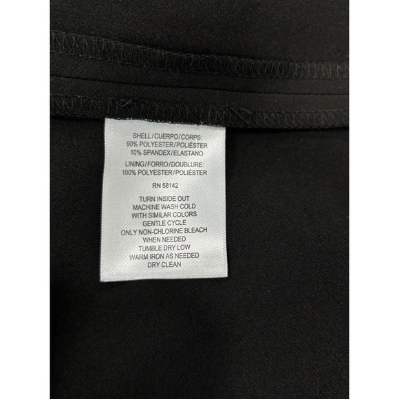 Clover & Sloane Black Fit & Flare Mini Dress Spaghetti Strap Women's Small NWT - Picture 9 of 12